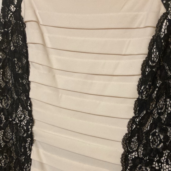 Scarlet Black and Cream Lace Dress - Picture 6 of 11